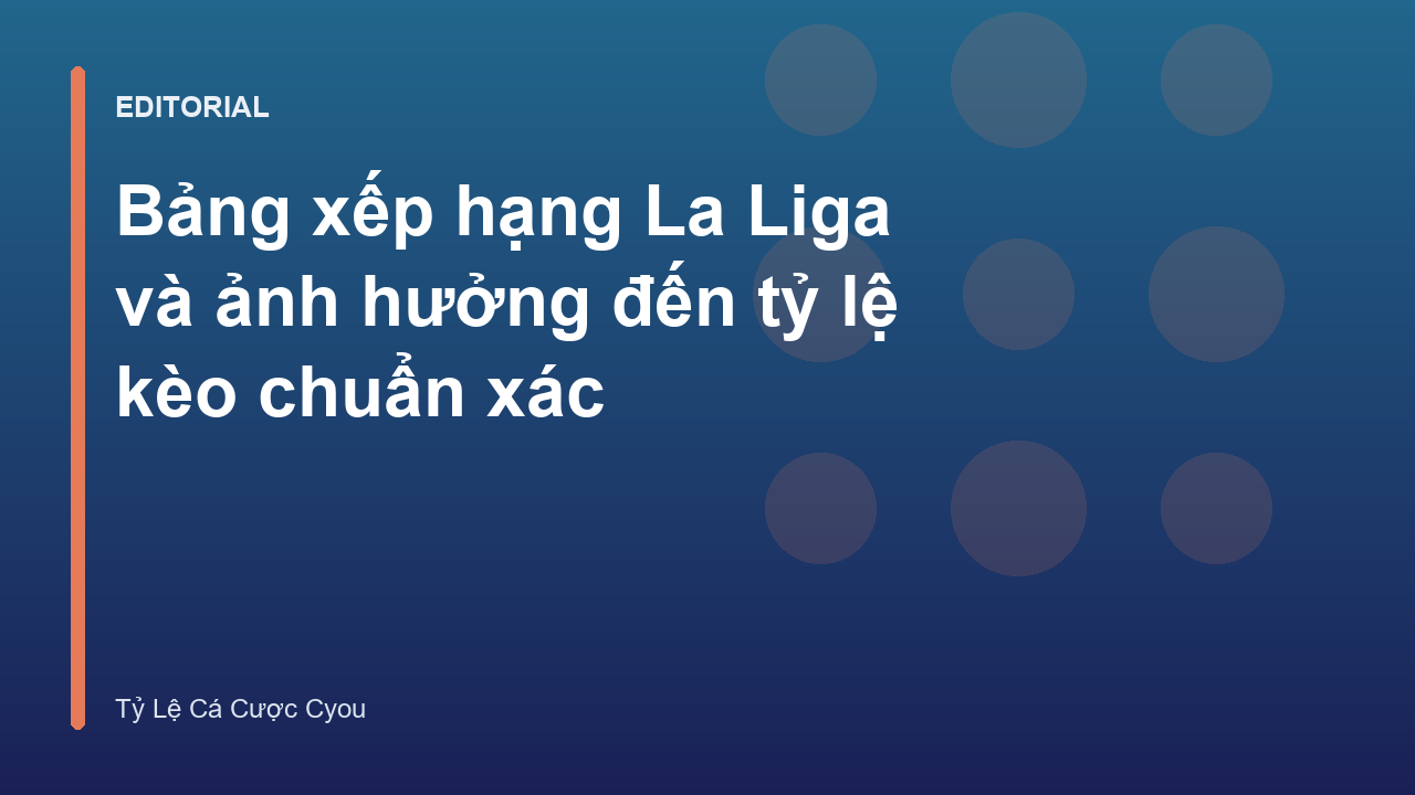 Bảng xếp hạng La Liga và phân tích tỷ lệ kèo