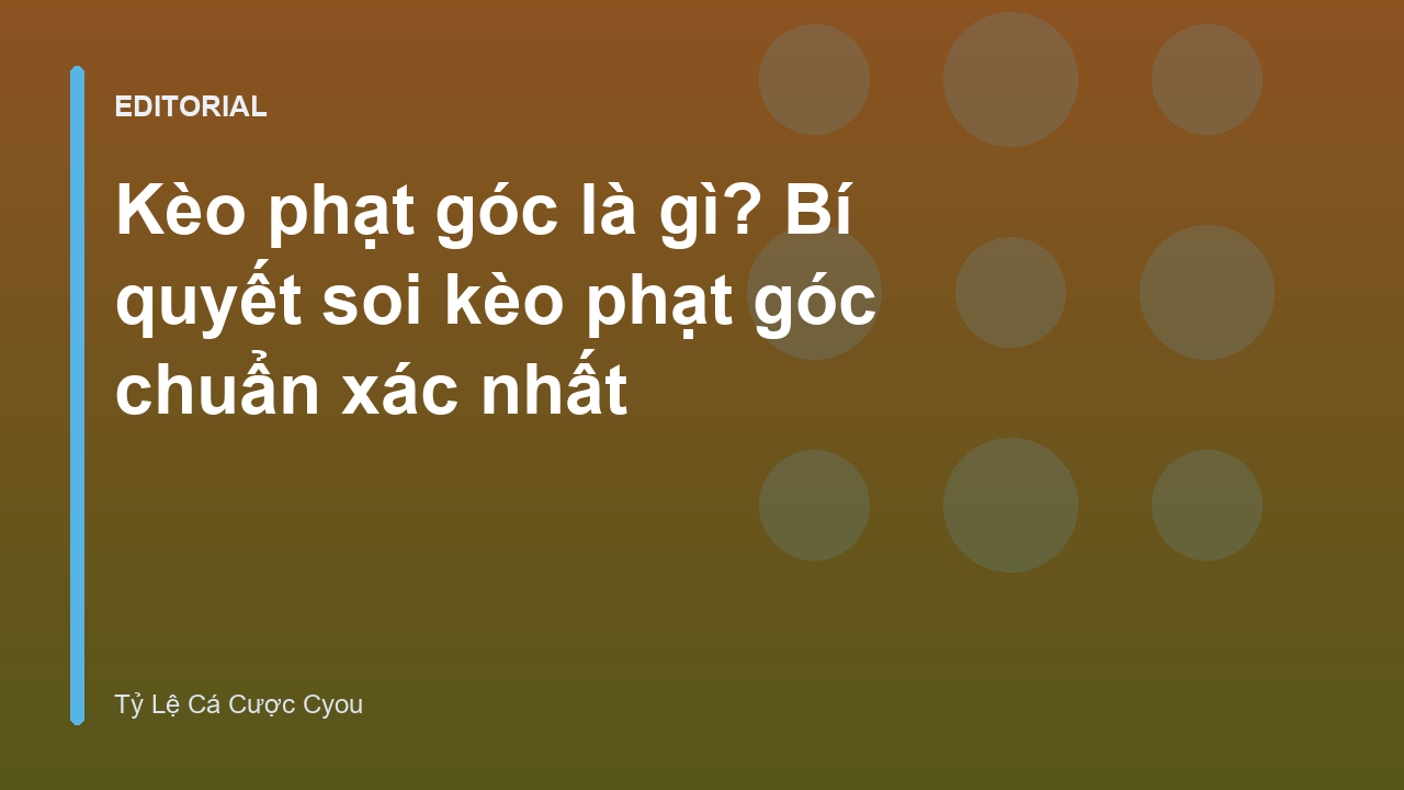 Người chơi đang phân tích kèo phạt góc trong trận đấu bóng đá